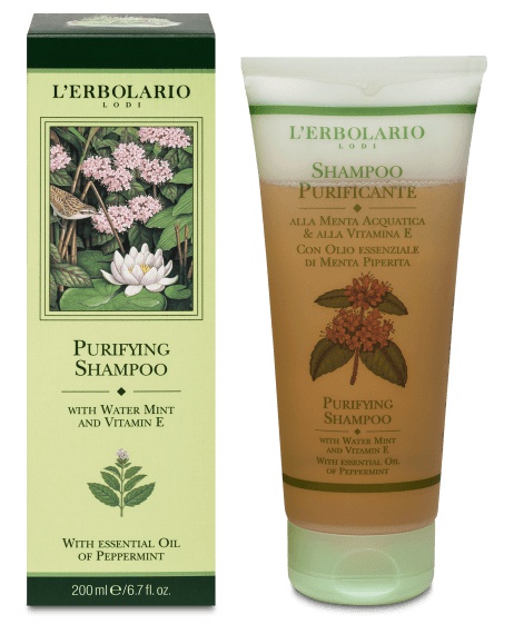L'Erbolario Purifying Shampoo With Water Mint And Vitamin E