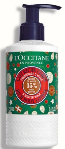 L' Occitane A Winter Walk Rich Body Lotion
