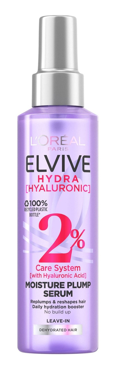 L’Oréal Paris Elvive L'oreal Paris Elvive, Hair Serum, Hydra Hyaluronic Acid Spray, Anti Frizz For Dry Hair