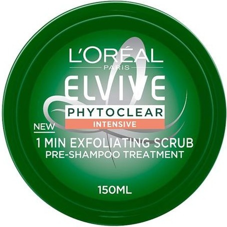 L'Oreal Paris Elvive Phytoclear, Insensitive, 1min Exfoliating Scrub, Pre-shampoo Treatment
