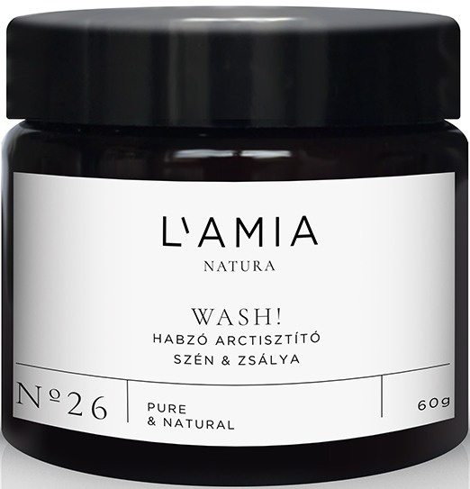L’amia Wash! Habzó Arctisztító Szén & Zsálya