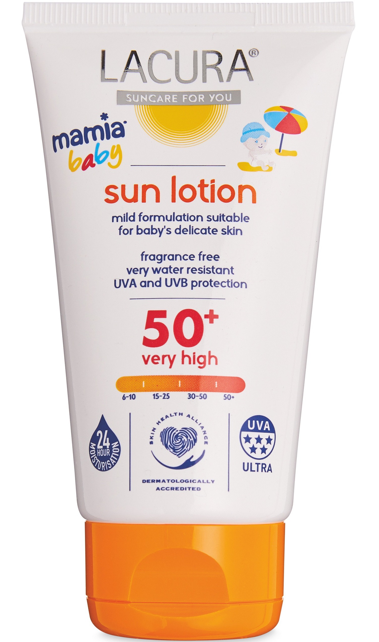 LACURA Mamia Baby Sun Lotion SPF50+