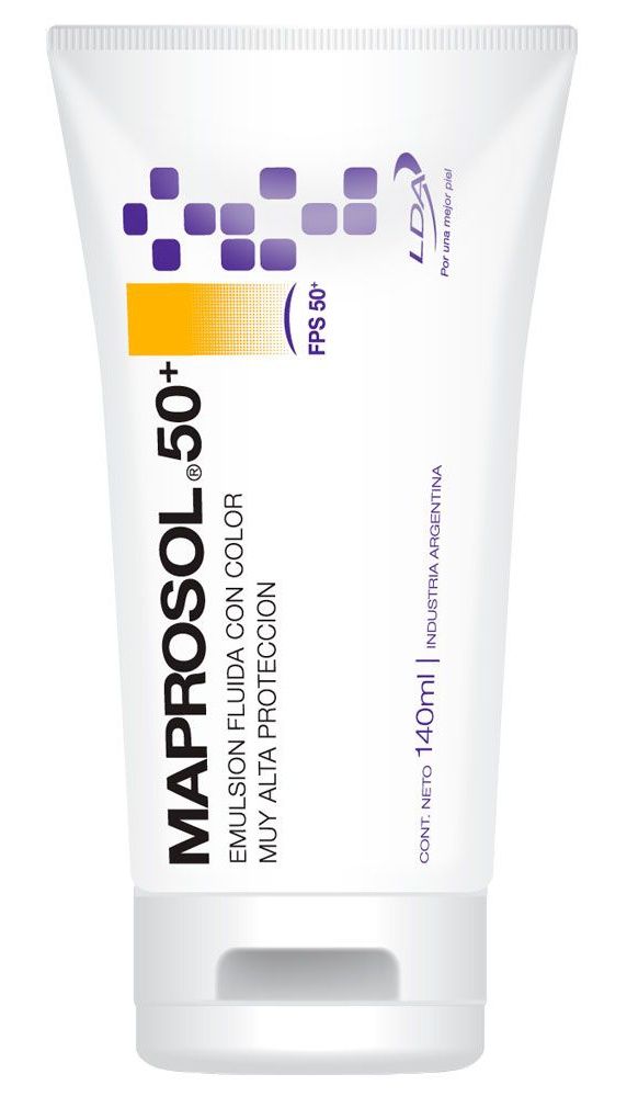LDA Maprosol 50+ Emulsión Fluida Con Color