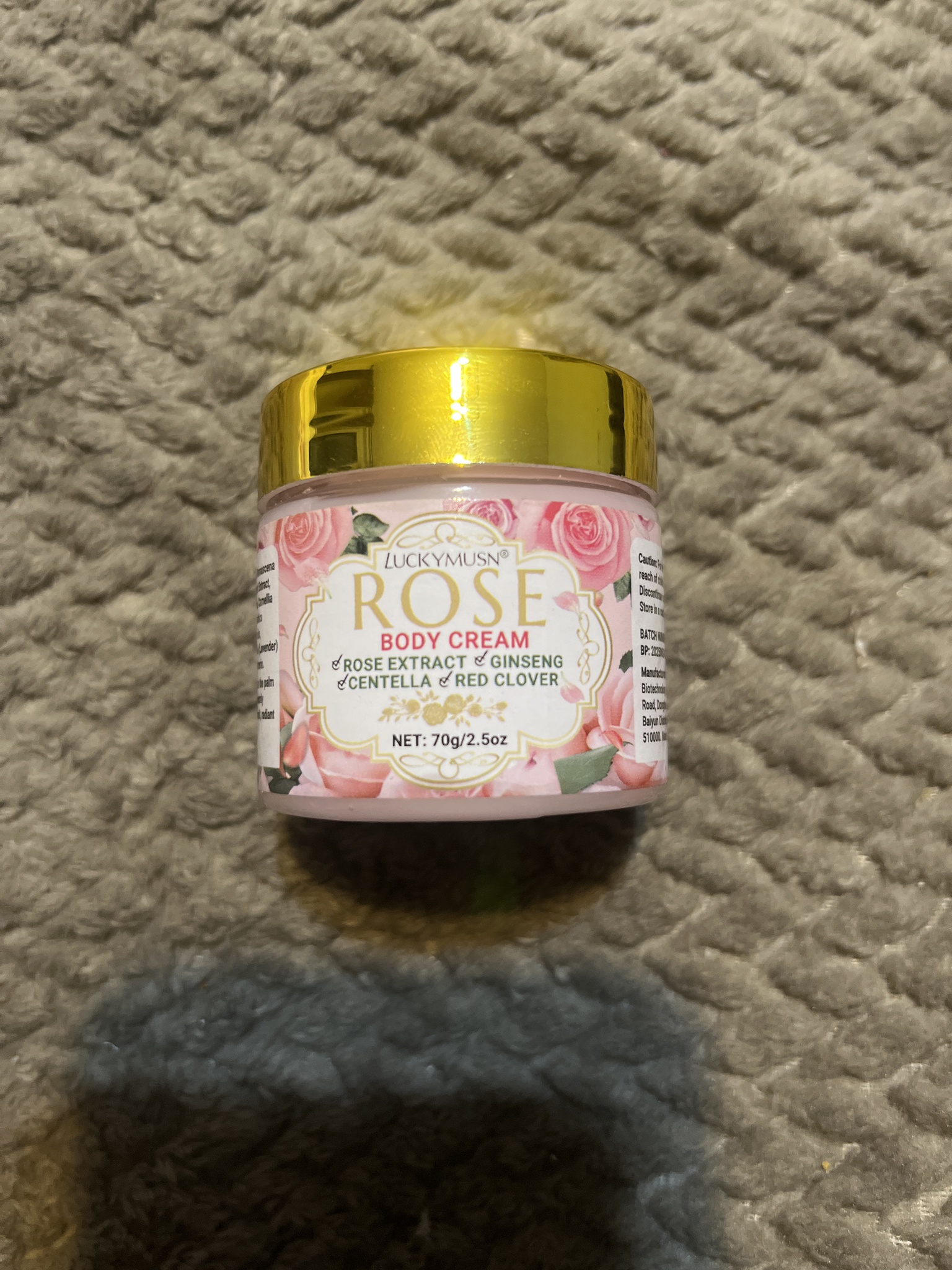 LUCKYMUSN Rose Body Cream
