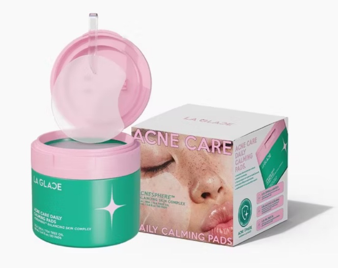 La Glace Acne Care Daily Calming Pads Acnesphere Balancing Skin Complex