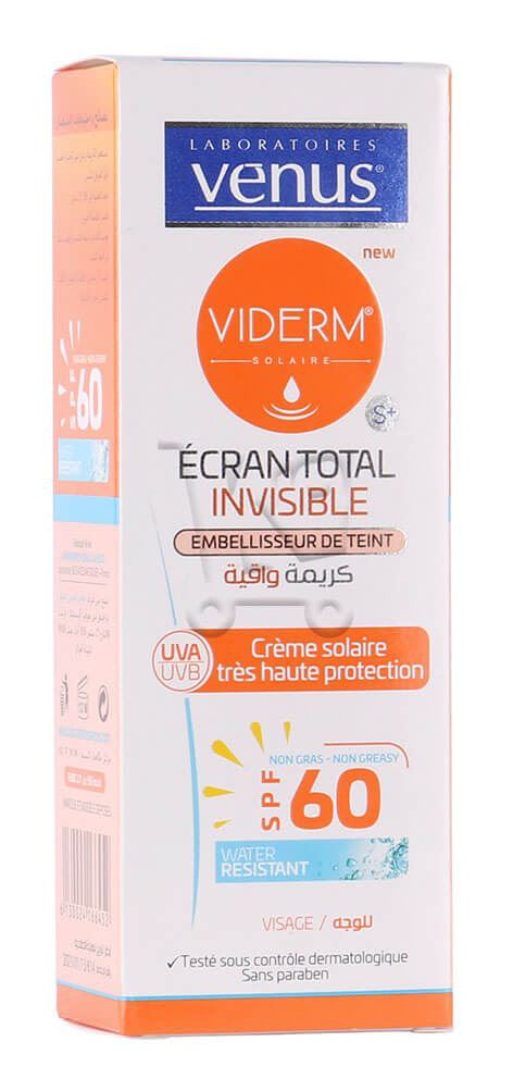 Laboratoires venus Viderm Solaire Écran Total Invisible SPF60