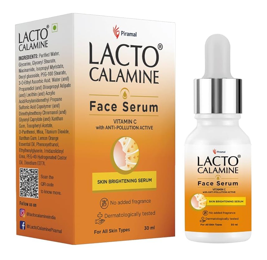 Lacto Calamine Face Serum Vitamin C Skin Brightening Serum