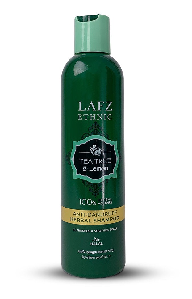 Lafz Ethnic Tea Tree & Lemon Anti-dandruff Herbal Shampoo