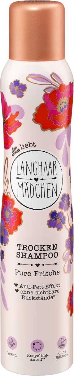 Langhaar Mädchen Trockenshampoo Pure Frische