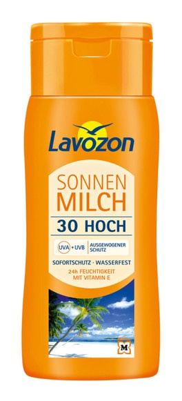Lavozon Sonnen Milch 30 Lsf Wasserfest 24 Feuchtigkeit