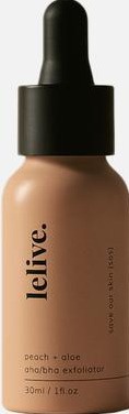 Lelive Save Our Skin (SOS) | Peach + Aloe AHA/BHA Exfoliator.