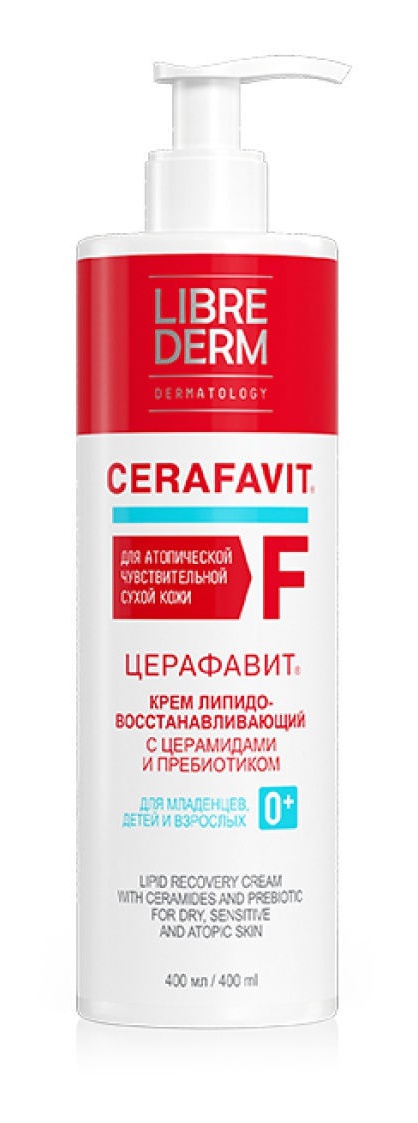Librederm Cerafavit Крем Липидовосстанавливающий С Церамидами И Пребиотиком Для Лица И Тела