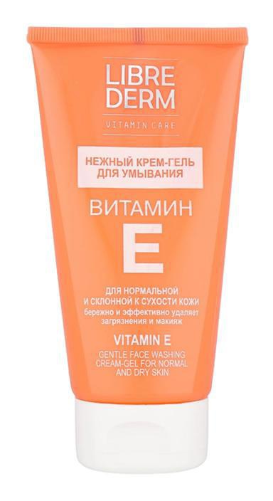 Librederm Vitamin E, Face Washing Cream-gel For Normal And Dry Skin