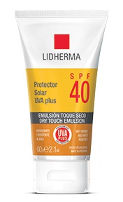 Lidherma Protector Solar Uva Plus Spf 40 Toque Seco