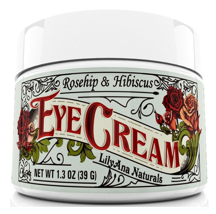 LilyAna Naturals Eye Cream Moisturizer Rosehip & Hibiscus