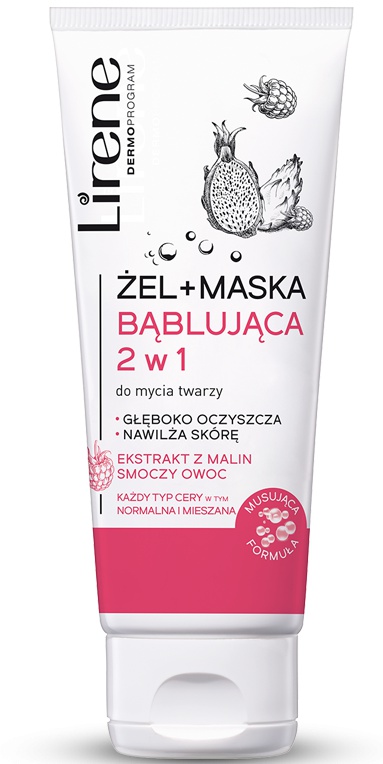 Lirene Face Cleansing Gel + Bubble Mask 2in1