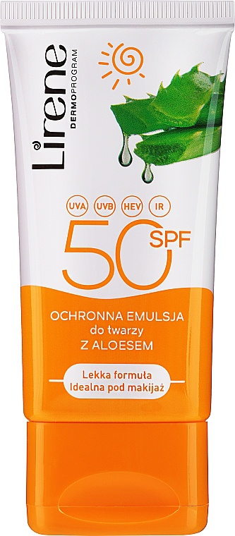Lirene Protective Face Emulsion With Aloe SPF 50