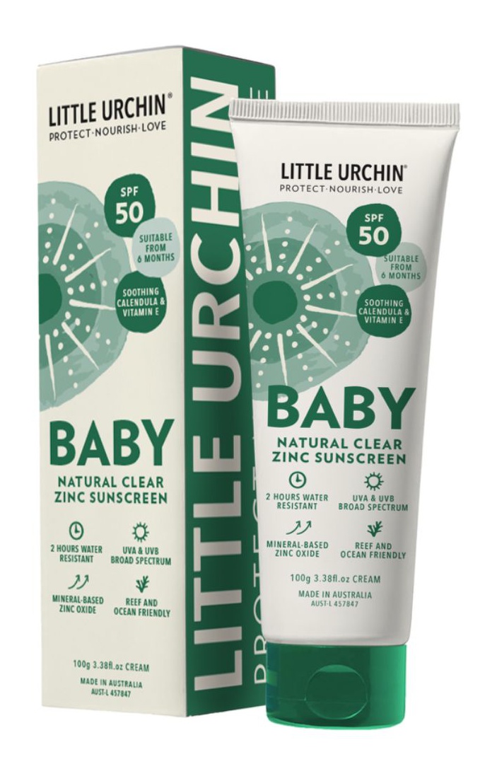 Little Urchin Baby Natural Clear Zinc Sunscreen SPF 50