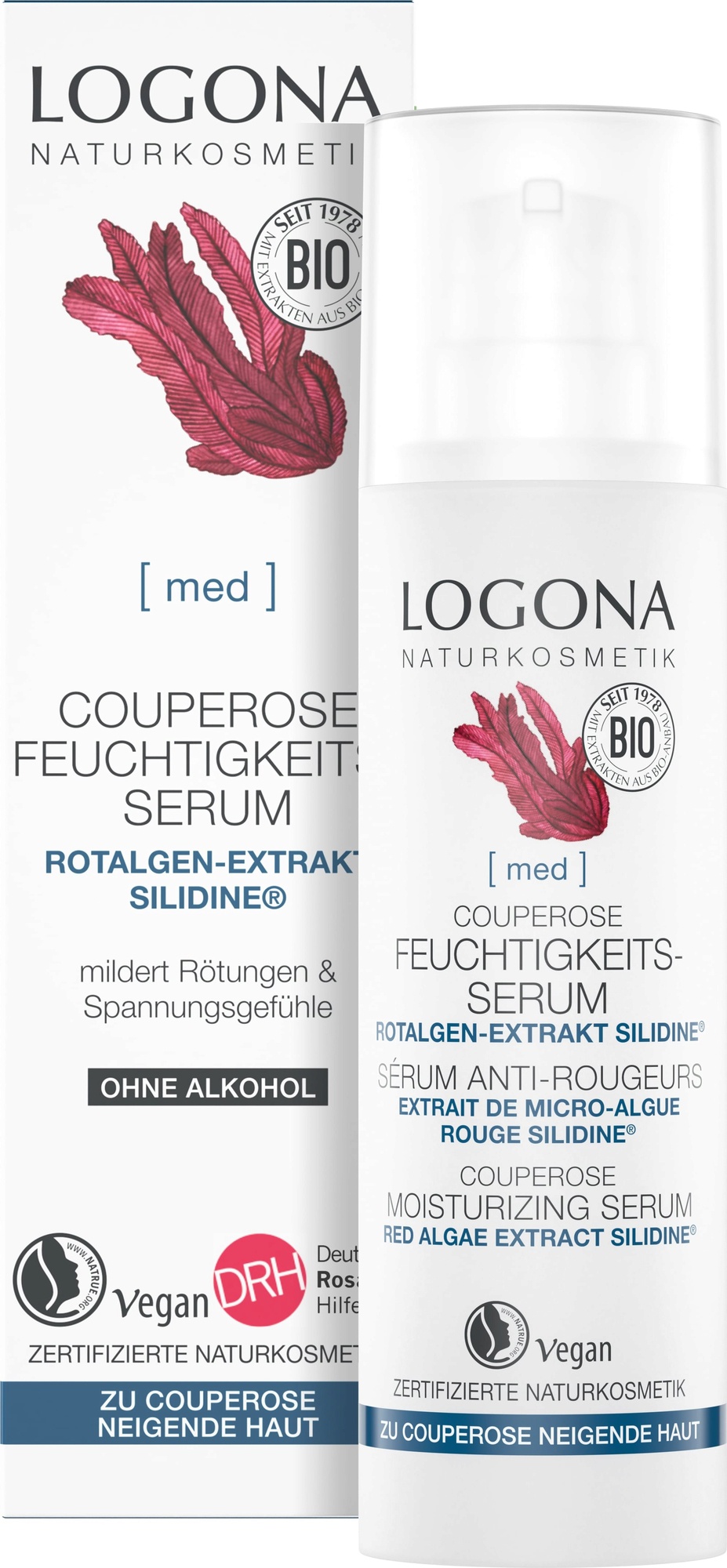 Logona Couperose Moisturizing Serum Red Algae