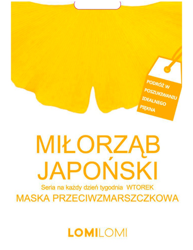 Lomi Lomi Miłorząb Japoński Maska Przeciwzmarszczkowa