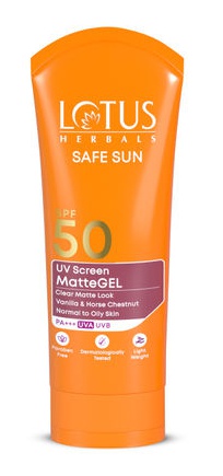 Lotus Herbals Safe Sun UV Screen Mattegel Sunscreen SPF 50 Pa+++