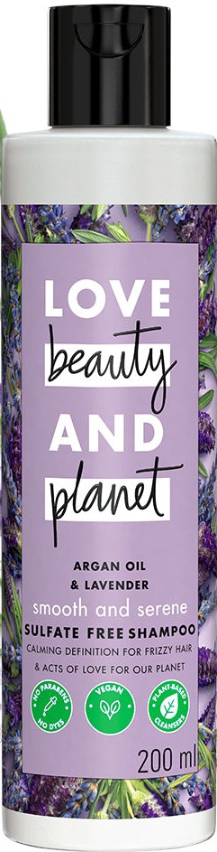 Love beauty and planet Argan Oil & Lavender Sulfate Free Anti-frizz Shampoo