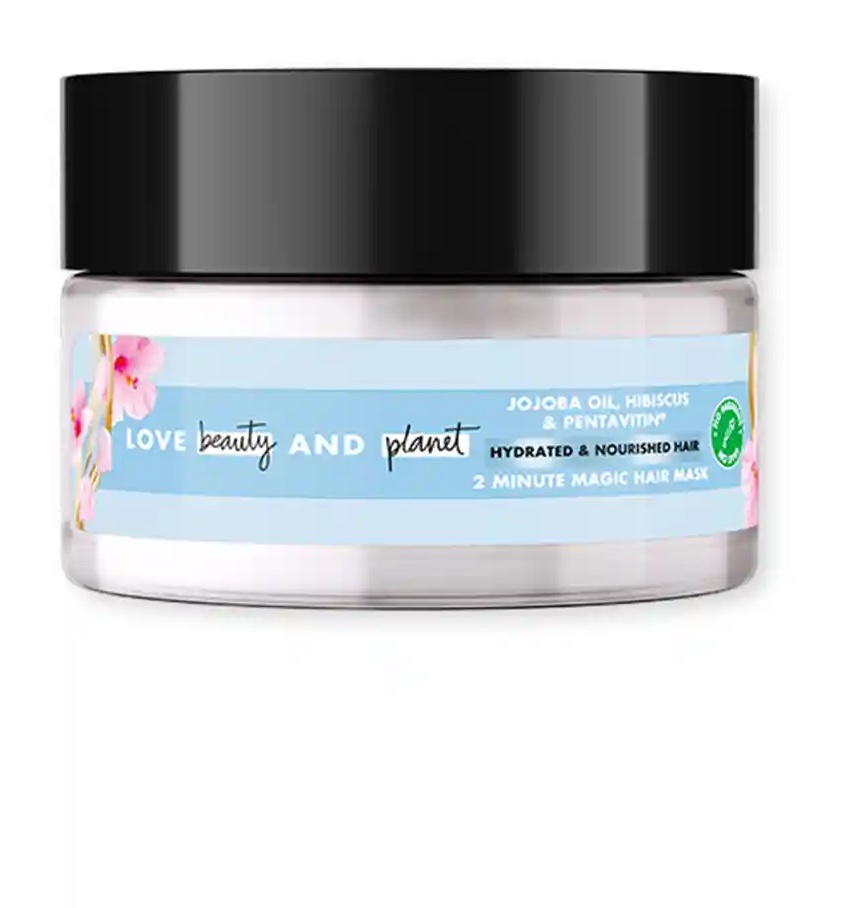 Love beauty and planet Jojoba Oil, Hibiscus & Pentavitin Hydrated And Nourished Hair Mask