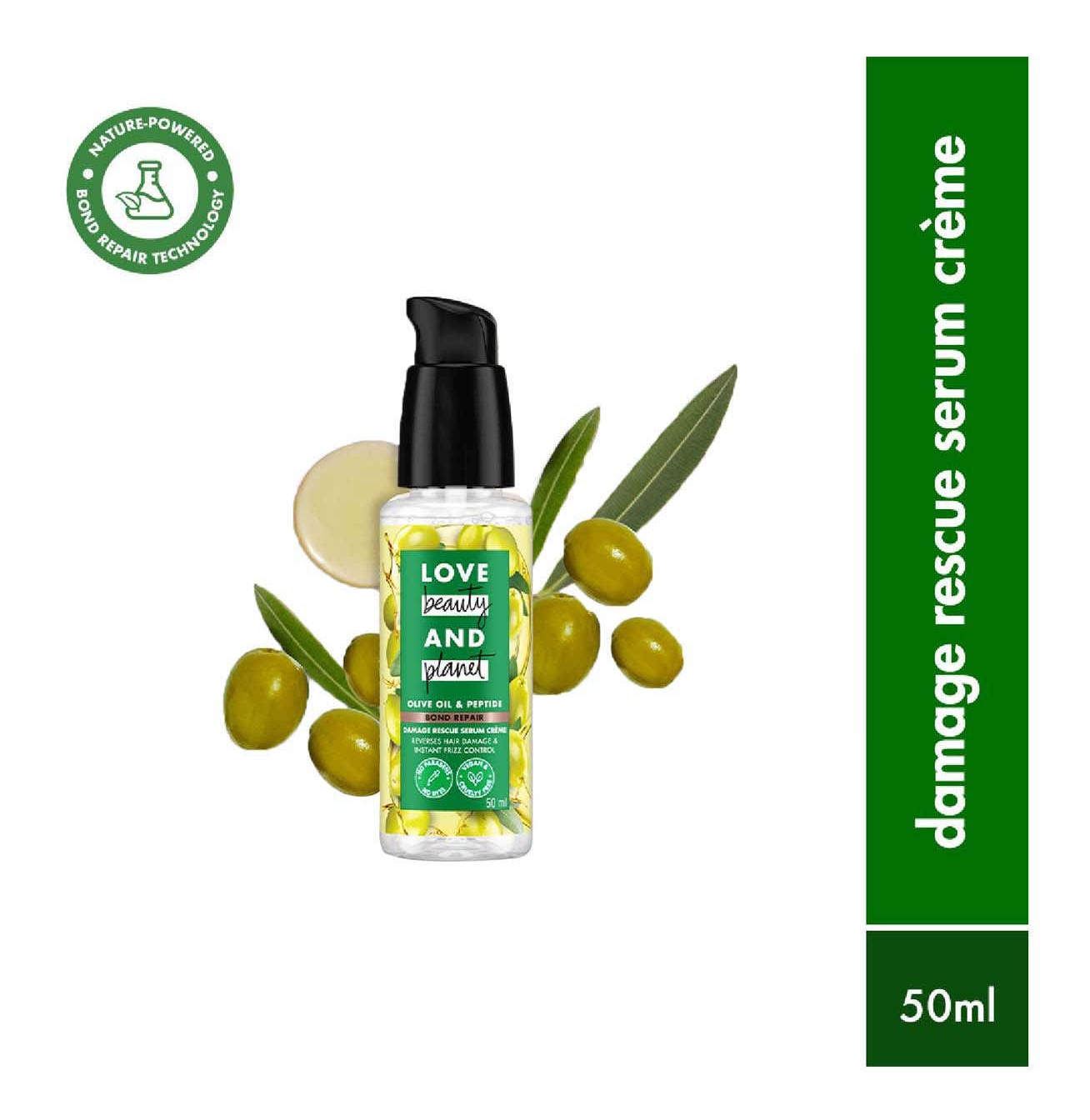 Love beauty and planet Olive Oil & Peptide Bond Repair Damage Resuce Hair Serum Creme