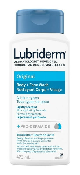Lubriderm Original Body + Face Wash All Skin Types Lightly Scented