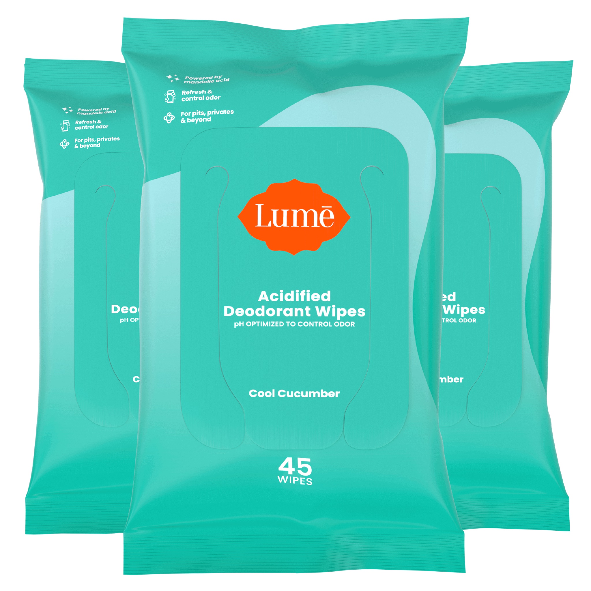 Lumē Lume Acidified Deodorant Wipes