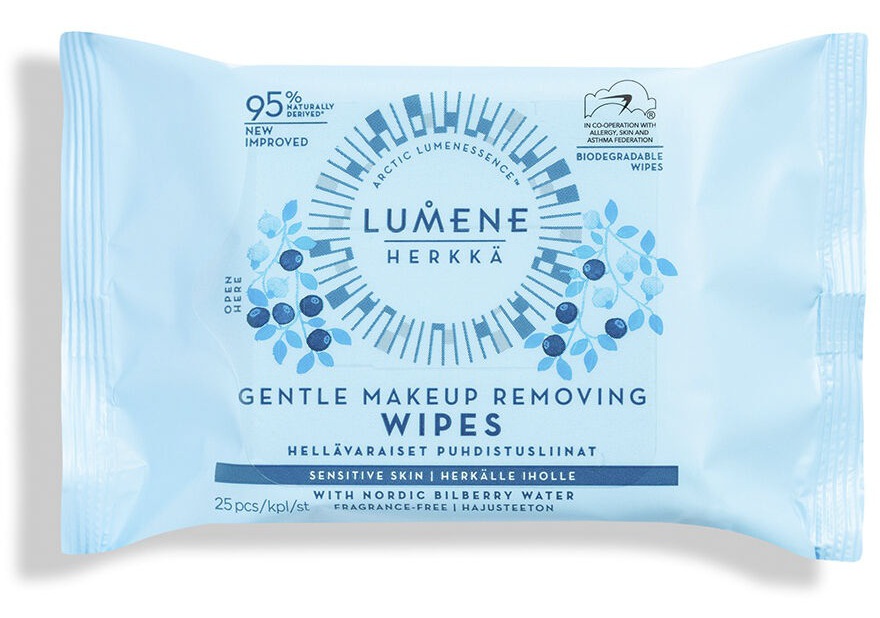 Lumene Herkkä Gentle Makeup Removing Wipes