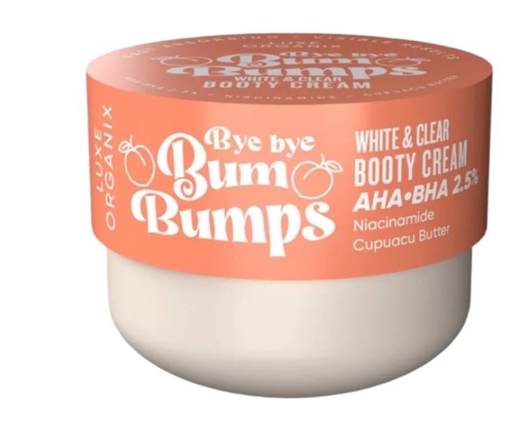 Luxe Organix Bye Bye Bum Bumps White And Clear Booty Cream