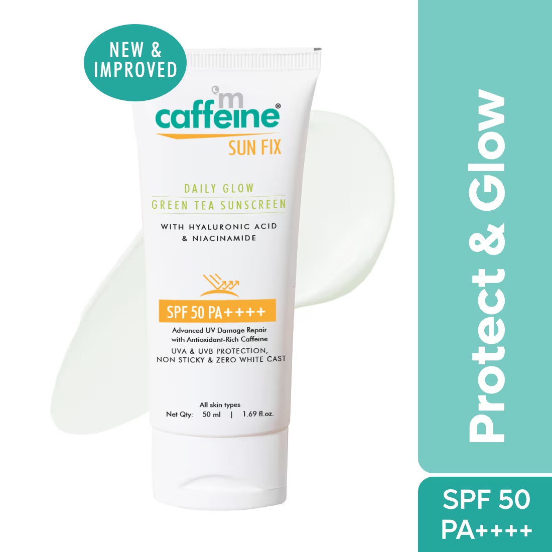 MCaffeine Daily Glow Sunscreen SPF 50 Pa++++ With Niacinamide And Green Tea