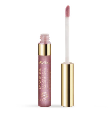 MELVITA Gloss Levres De Rose Bio