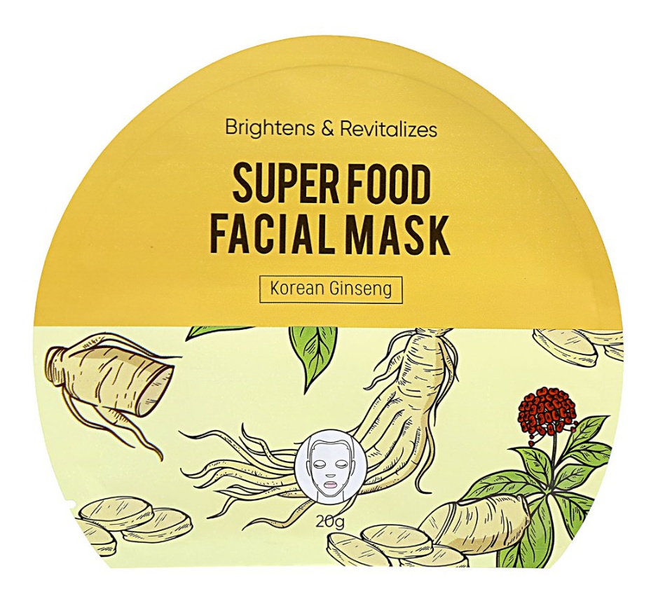 MINISO Super Food Facial Mask Korean Ginseng