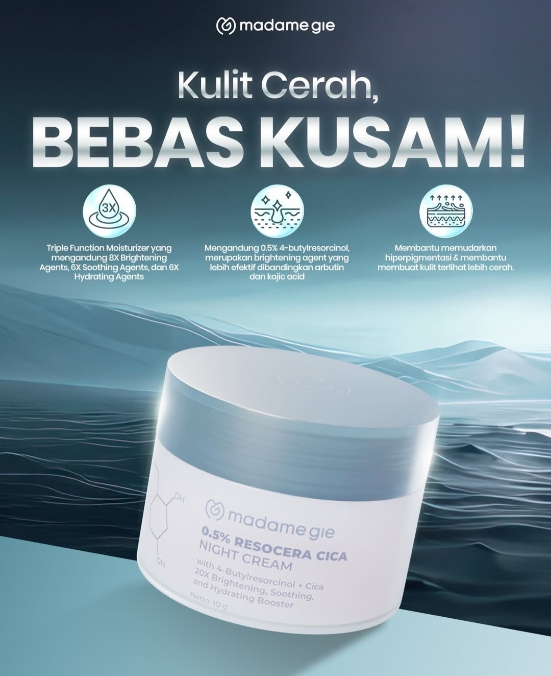 Madame Gie 0,5 % Resocera Cica Night Cream