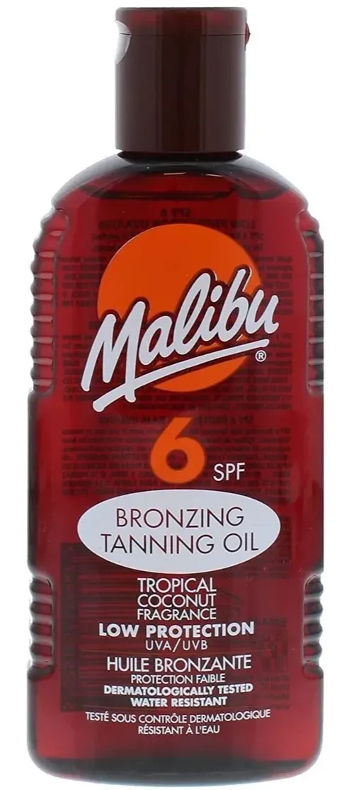 Malibu SPF 6 Bronzing Tanning Oil With Coconut