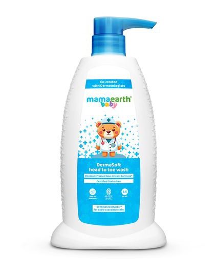 Mamaearth Baby Dermasoft Head To Toe Wash For Baby's Sensitive Skin