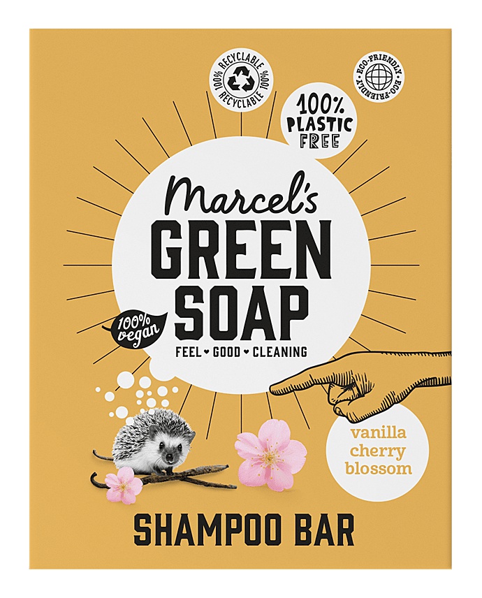 Marcel's Green Soap Shampoo Bar Vanilla & Cherry Blossom
