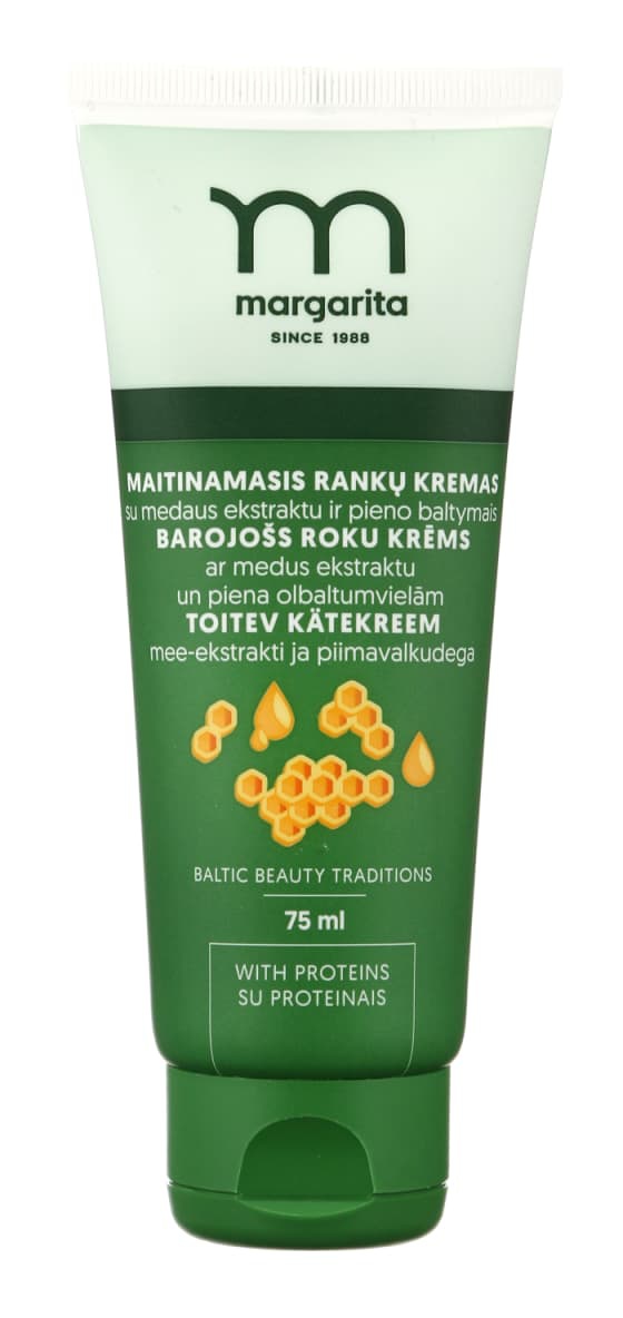 Margarita Maitinamasis Ranku Kremas Su Medaus Ekstraktu Ir Pieno Baltymais