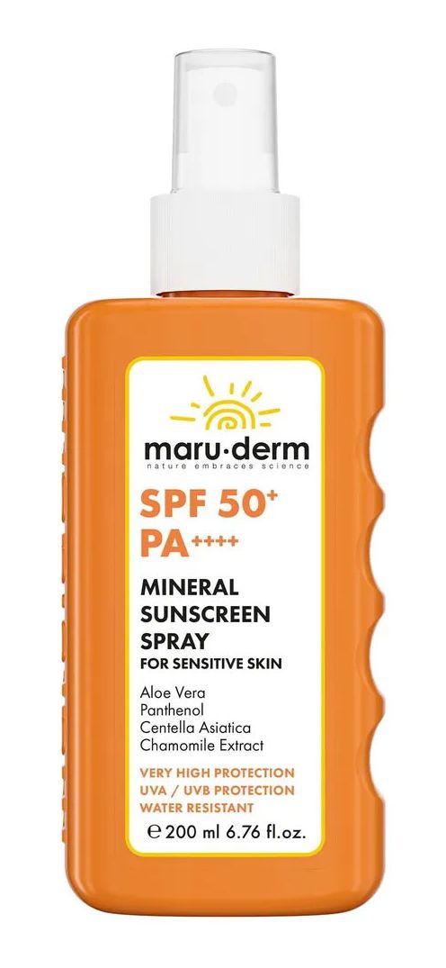 Maruderm Hassas Ciltler İçin SPF 50+ Mineral Sprey Güneş Kremi