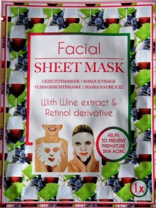 Mascot Europe BV Facial Sheet Mask With Wine Extract