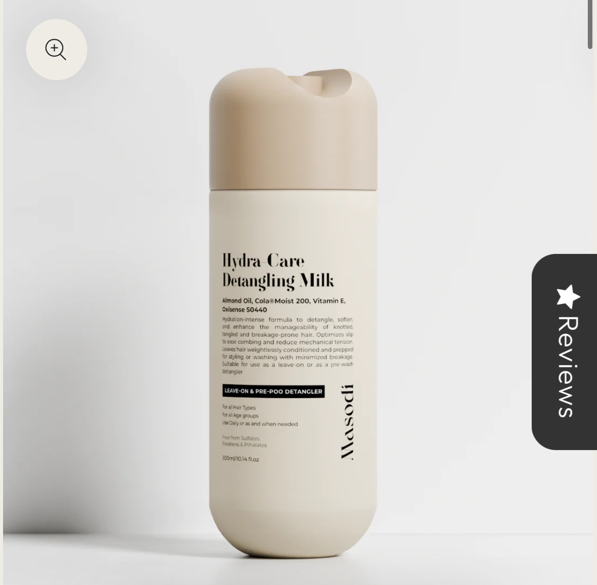 Masodi Hydra-care Detangling Milk
