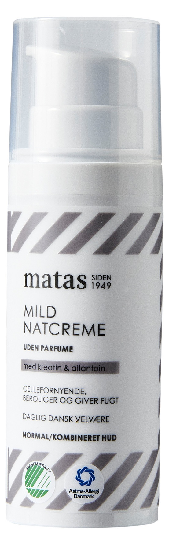 Matas Striber Mild Natcreme Til Normal/Kombineret Hud Uden Parfume