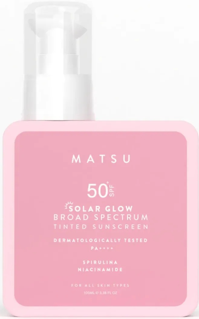 Matsu Professional Solar Glow Tone Equalizing and Anti-Blemish SPF 50+ Colored Sunscreen