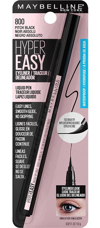 Maybelline Hyper Easy Waterproof Liquid Liner In Pitch Black