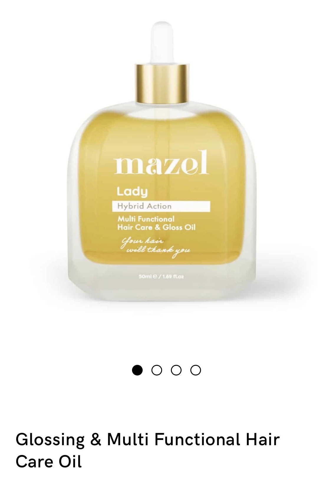Mazel Haircare Glossing & Multi Functional Hair Care Oil