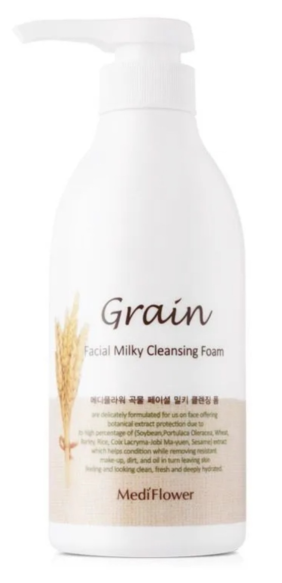 MediFlower Grain Facial Milky Cleansing Foam