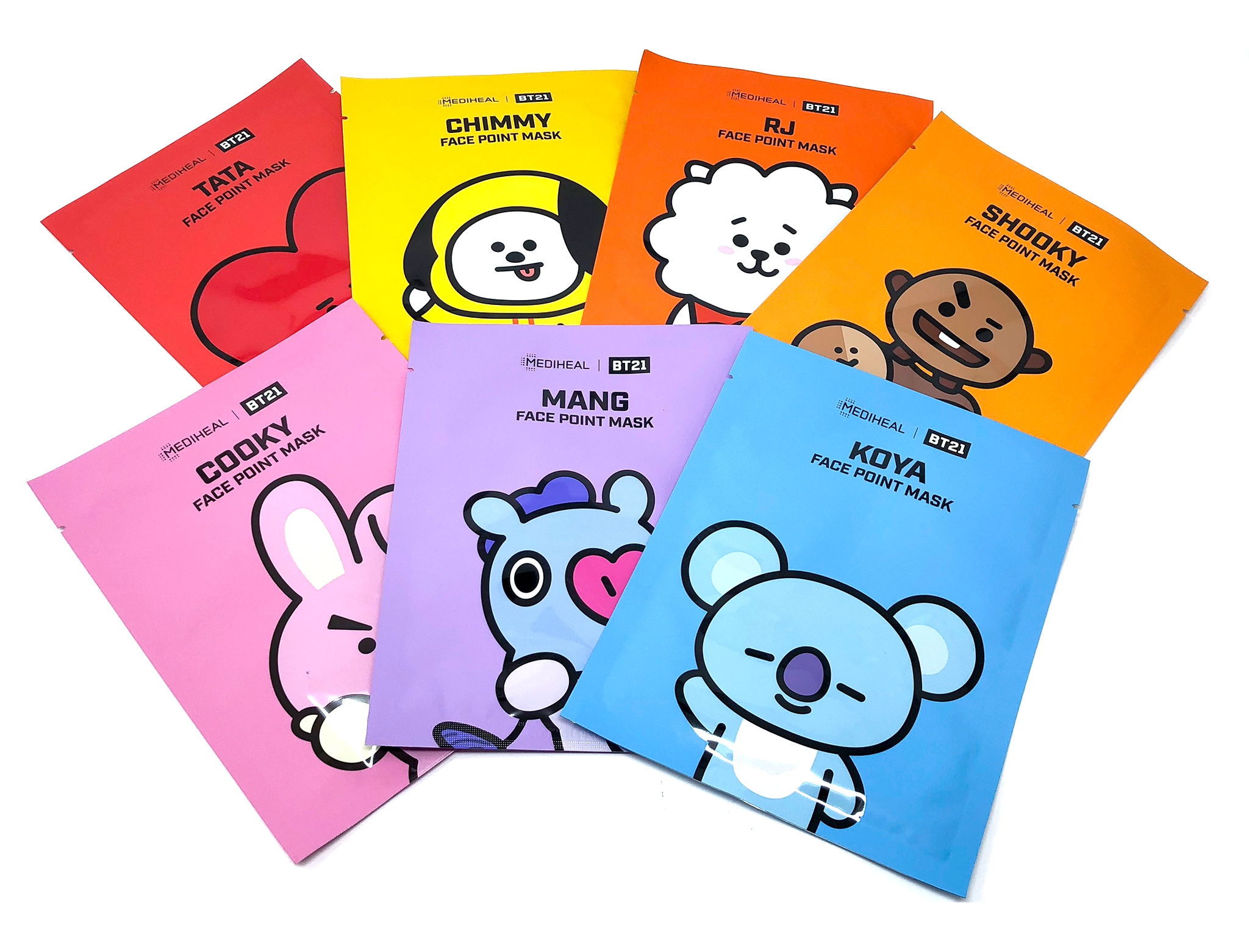 Mediheal Bt21 Face Point Mask Set