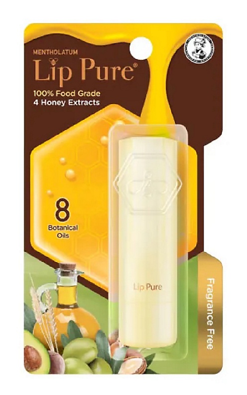 Mentholatum Lip Pure Botanical Oils Fragrance Free